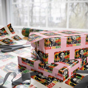 Rosa Parks Wrapping Paper Roll Strong Black Women Pride TS12 Light Pink Print Your Wear
