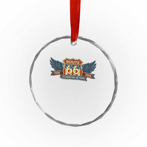 Route Highway 66 Centennial Crystal Glass Ornament 100 Years Of The Mother Road TS12 Print Your Wear