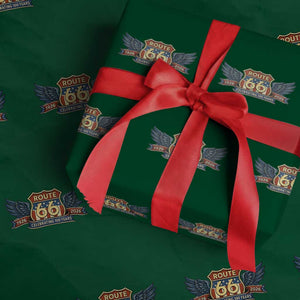 Route Highway 66 Centennial Wrapping Paper Roll 100 Years Of The Mother Road TS12 Green Print Your Wear