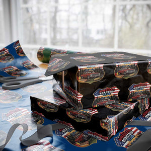 Route Highway 66 Wrapping Paper Roll Vintage American Roadtrip Club Road Trip TS12 Black Print Your Wear