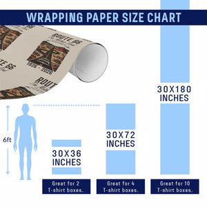 Route Highway 66 Mother Road Wrapping Paper Roll Vintage Distressed Road Trip Adventure TS12 Print Your Wear