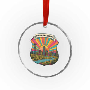 Route Highway 66 Tulsa Oklahoma Crystal Glass Ornament Mother Road Travel Gift TS12 Print Your Wear