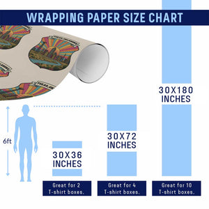 Route Highway 66 Tulsa Oklahoma Wrapping Paper Roll Mother Road Travel Gift