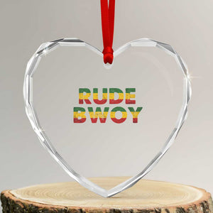 Rude Boy Heart Crystal Glass Ornament Jamaican Rasta Reggae Roots Gifts Jamaica TS10 Transparent Glass 3'' Heart Print Your Wear