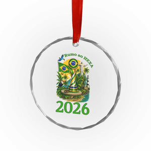 Rumo Ao Hexa Crystal Glass Ornament Brazil Soccer Fan 2026 Graphic TS12 Print Your Wear