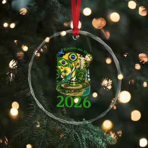 Rumo Ao Hexa Crystal Glass Ornament Brazil Soccer Fan 2026 Graphic TS12 Print Your Wear