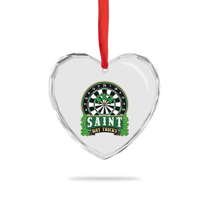 Saint Hat Tricks Heart Crystal Glass Ornament St Patricks Day Dart Thrower Gift TS12 Print Your Wear