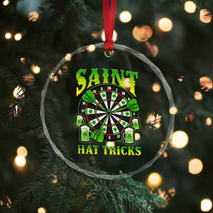 Saint Hat Tricks St Patricks Day Crystal Glass Ornament Darts Player Gift TS12 Print Your Wear