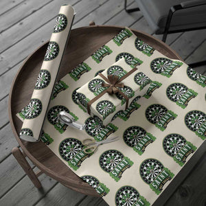 Saint Hat Tricks Wrapping Paper Roll St Patricks Day Dart Thrower Gift TS12 Beige Print Your Wear