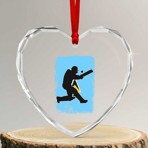Saint Lucia Cricket Heart Crystal Glass Ornament Retro Vintage Sport Saint Lucian Flag West Indies Cricket Fan TS10 Transparent Glass 3'' Heart Print Your Wear