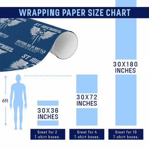 Saint Michael Defend Us In Battle Wrapping Paper Roll Christian Faith Gift TS12 Print Your Wear