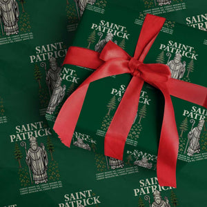 Saint Patrick Breastplate Prayer Wrapping Paper Roll Irish Christian Gift TS12 Green Print Your Wear