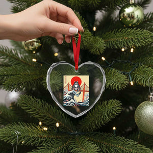 San Francisco Cat Heart Crystal Glass Ornament Vintage Japanese Anime Kawaii Cat Sunset TS14 Print Your Wear