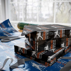 San Francisco Wrapping Paper Roll SF Baseball Player American Flag USA Camo Patriotic TS10 Black Print Your Wear