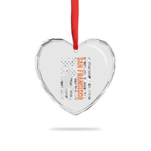 San Francisco Heart Crystal Glass Ornament SF Baseball Player American Flag USA Camo Patriotic TS10 Print Your Wear