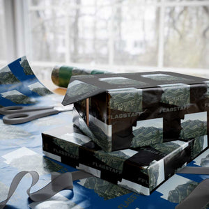 San Francisco Peaks Flagstaff Arizona Wrapping Paper Roll Vintage Mountain Landscape Gift TS12 Black Print Your Wear