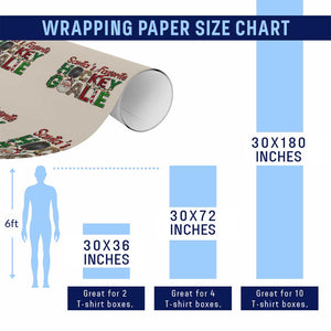 Santa Favorite Hockey Goalie Wrapping Paper Roll Funny Christmas Gift TS12 Print Your Wear