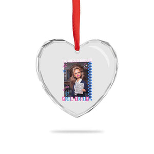 Sarcastic You Rushed Through Your Test Doll Meme Heart Crystal Glass Ornament Teacher Reaction Humor Final Exams TS02 Print Your Wear