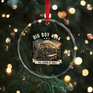 Scenic Mountain Steam Train Graphic Crystal Glass Ornament Legend of the Rails Heritage Pride TS02 Print Your Wear