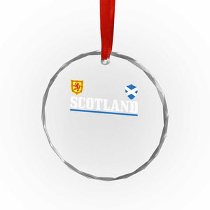 Scotland Dual Crest Lion Rampant Shield Saltire Flag Crystal Glass Ornament Football Fans Match Day TS02 Print Your Wear