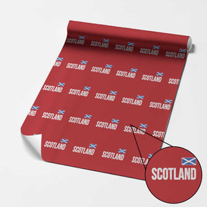 Scotland Saltire Flag Minimalist Athletic College Style Wrapping Paper Roll