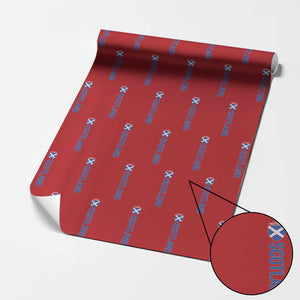 Scotland Soccer Wrapping Paper Roll Vintage SCOT Scottish Flag Graphic Football Fan