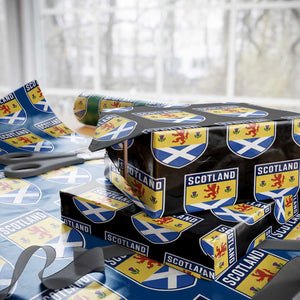Scottish Rampant Lion Scotland Coat of Arms National Pride Wrapping Paper Roll