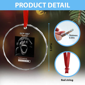 SCP 67 Mason The 6 7 Kid Meme Crystal Glass Ornament Six Seven Boy Horror Edit TS02 Print Your Wear