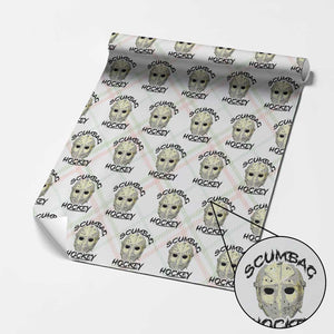 Scumbag Hockey Goalie Mask Vintage Graphic Wrapping Paper Roll TS02 Christmas Plaid Print Your Wear