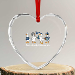 Seattle 2026 Heart Crystal Glass Ornament Just A Football Goose Win TS14 Transparent Glass 3'' Heart Print Your Wear