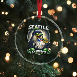 Seattle Champions Fan Pride Crystal Glass Ornament Football Fan Gift TS12 Print Your Wear