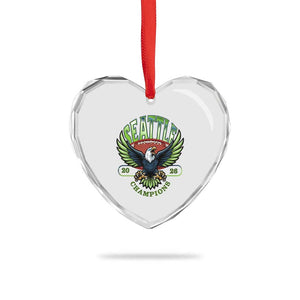 Seattle Champions Fan Pride Heart Crystal Glass Ornament Gift For Football Lovers TS12 Print Your Wear