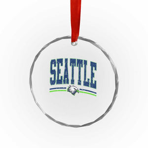 Seattle City Pride Crystal Glass Ornament Vintage Game Day Sports Fan Style TS02 Print Your Wear