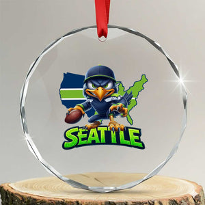 Seattle Fan Pride Crystal Glass Ornament Gift For Sports Lover TS12 Transparent Glass 3'' Circle Print Your Wear