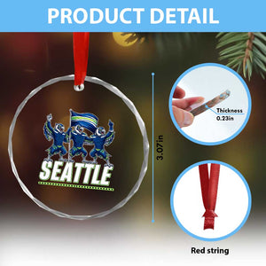 Seattle Fan Pride Victory Celebration Crystal Glass Ornament Gift For Sports Lovers TS12 Print Your Wear