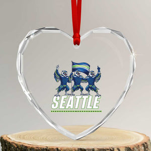 Seattle Fan Pride Victory Celebration Heart Crystal Glass Ornament Gift For Sports Lovers TS12 Transparent Glass 3'' Heart Print Your Wear
