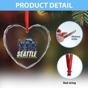 Seattle Fan Pride Victory Celebration Heart Crystal Glass Ornament Gift For Sports Lovers TS12 Print Your Wear
