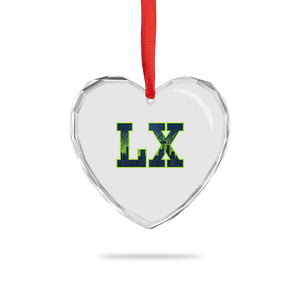 Seattle LX Game Day Washington Space Needle Skyline Heart Crystal Glass Ornament TS11 Print Your Wear