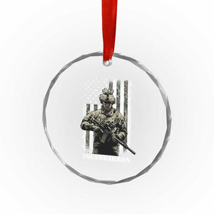 Send Barron Crystal Glass Ornament Sarcastic Political American Flag Camo Soldier TS14 Print Your Wear