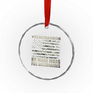 Send Barron Crystal Glass Ornament Vintage American Flag Camo Soldier Hashtag Meme TS14 Print Your Wear