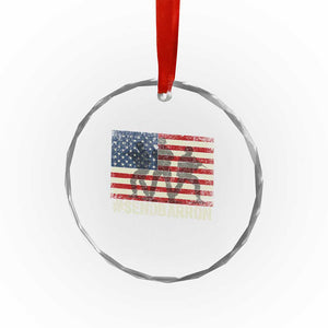 Send Barron Crystal Glass Ornament Vintage American Flag Soldier Hashtag Internet Meme TS14 Print Your Wear