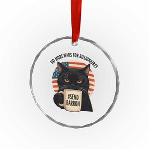 Send Barron Meme Crystal Glass Ornament Funny Cat Sarcastic Political TS14 Print Your Wear