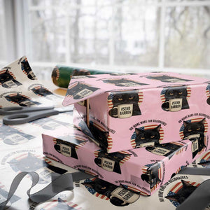 Send Barron Meme Wrapping Paper Roll Funny Cat Sarcastic Political TS14 Light Pink Print Your Wear