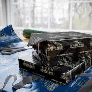 Send Barron Wrapping Paper Roll Vintage American Flag Camo Soldier Hashtag Meme TS14 Black Print Your Wear