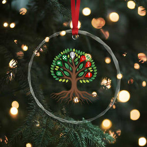Seven Candles Of Kwanzaa Tree Of Life Crystal Glass Ornament African Heritage Gift TS12 Print Your Wear