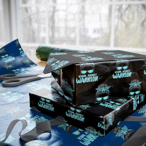 Sexual Assault Awareness Messy Bun Support Survivors Wrapping Paper Roll TS14 Black Print Your Wear