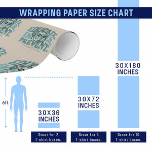 Sexual Assault Awareness Prevention Wrapping Paper Roll Educate Empower Prevent Women's Right TS14 Print Your Wear