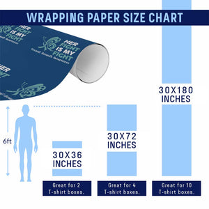 Sexual Assault Awareness Wrapping Paper Roll Her Fight is My Fight TS14 Print Your Wear