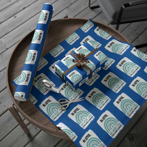 Sexual Assault Awareness Wrapping Paper Roll In April We Wear Teal Ribbon TS14 Blue Print Your Wear