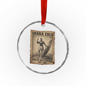 Shaka Zulu Crystal Glass Ornament King of Zulu Kingdom Indigenous African Tribe